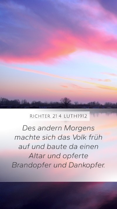 Richter 21:4 LUTH1912 Bible Verse Image