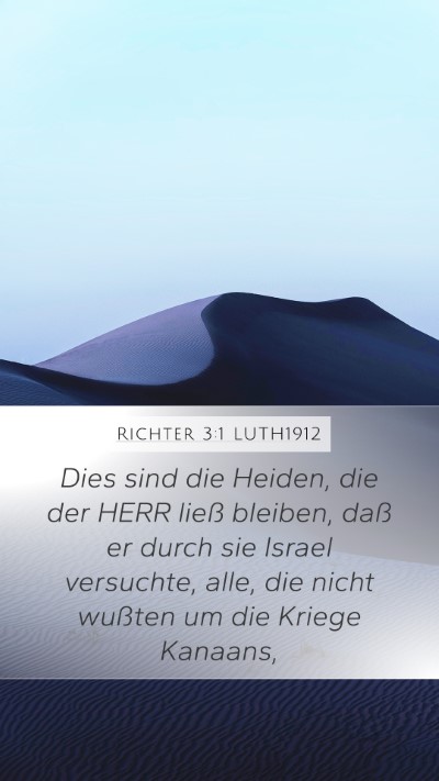 Richter 3:1 LUTH1912 Bible Verse Image