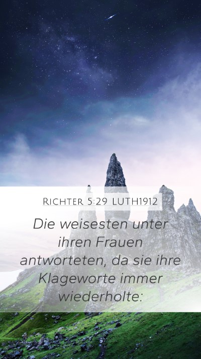 Richter 5:29 LUTH1912 Bible Verse Image