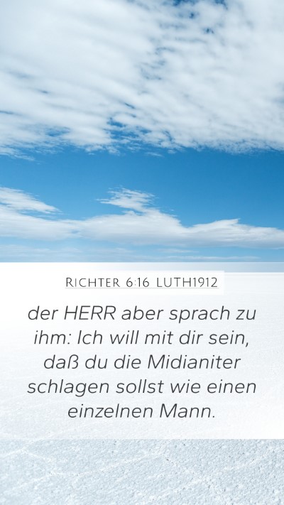 Richter 6:16 LUTH1912 Bible Verse Image