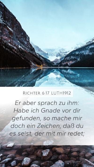 Richter 6:17 LUTH1912 Bible Verse Image