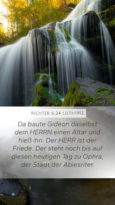 Richter 6:24 LUTH1912 Bible Verse Image