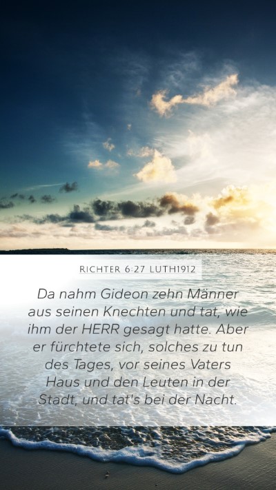 Richter 6:27 LUTH1912 Bible Verse Image