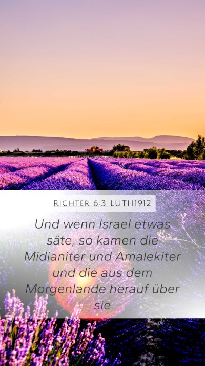 Richter 6:3 LUTH1912 Bible Verse Image