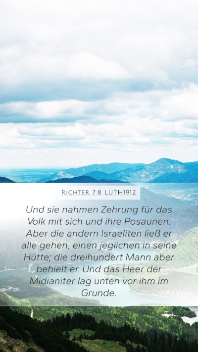 Richter 7:8 LUTH1912 Bible Verse Image