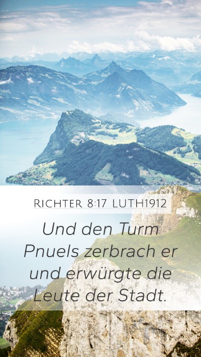 Richter 8:17 LUTH1912 Bible Verse Image