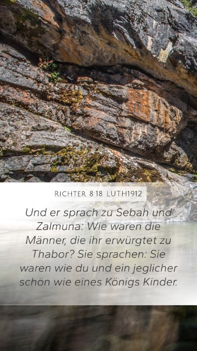 Richter 8:18 LUTH1912 Bible Verse Image