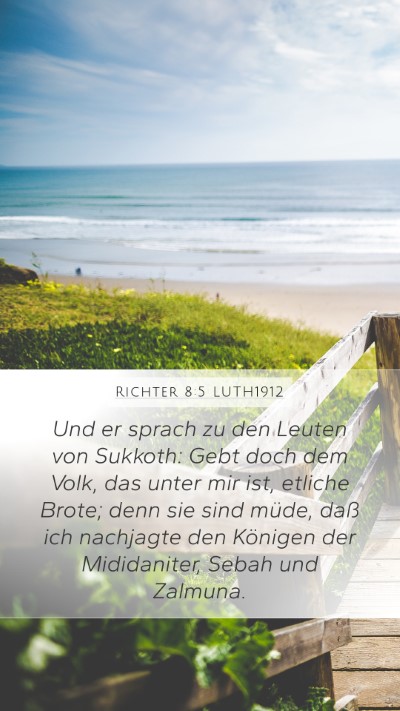 Richter 8:5 LUTH1912 Bible Verse Image