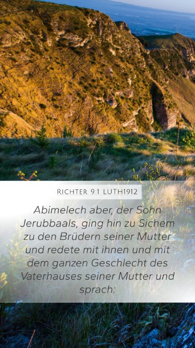 Richter 9:1 LUTH1912 Bible Verse Image