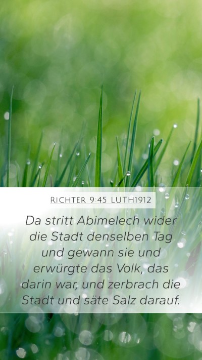 Richter 9:45 LUTH1912 Bible Verse Image