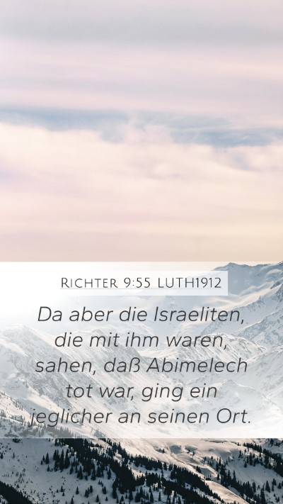 Richter 9:55 LUTH1912 Mobile Phone Wallpaper - Da aber die Israeliten, die mit ihm waren, sahen, - Mobile Bible Verse Wallpaper