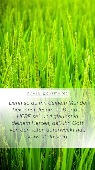 Römer 10:9 LUTH1912 Bible Verse Image