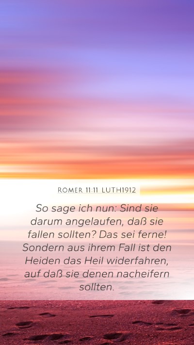 Römer 11:11 LUTH1912 Bible Verse Image