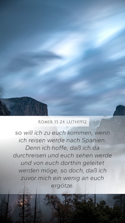 Römer 15:24 LUTH1912 Bible Verse Image