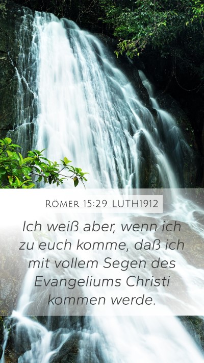 Römer 15:29 LUTH1912 Bible Verse Image