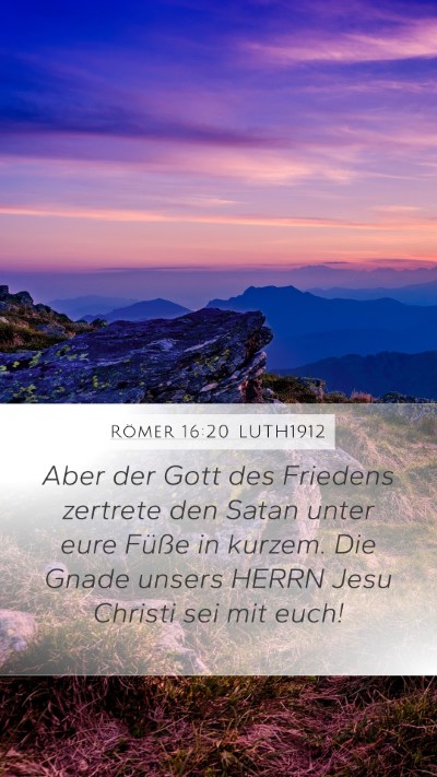 Römer 16:20 LUTH1912 Bible Verse Image