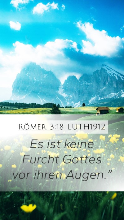Römer 3:18 LUTH1912 Bible Verse Image