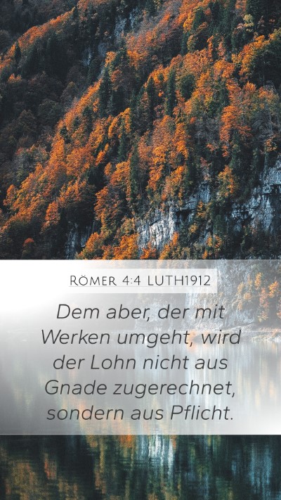 Römer 4:4 LUTH1912 Bible Verse Image