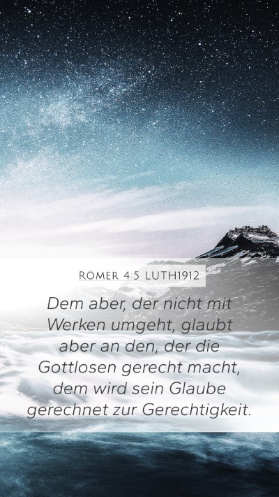 Römer 4:5 LUTH1912 Bible Verse Image