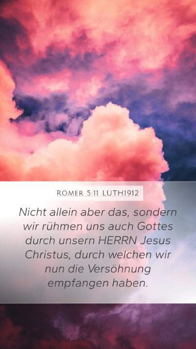 Römer 5:11 LUTH1912 Bible Verse Image