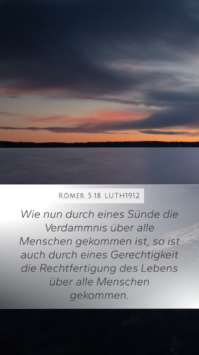 Römer 5:18 LUTH1912 Bible Verse Image