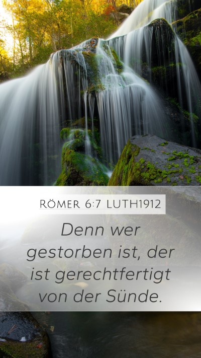 Römer 6:7 LUTH1912 Bible Verse Image