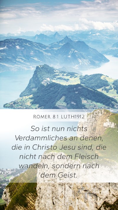 Römer 8:1 LUTH1912 Bible Verse Image