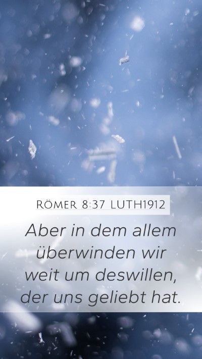 Römer 8:37 LUTH1912 Bible Verse Image