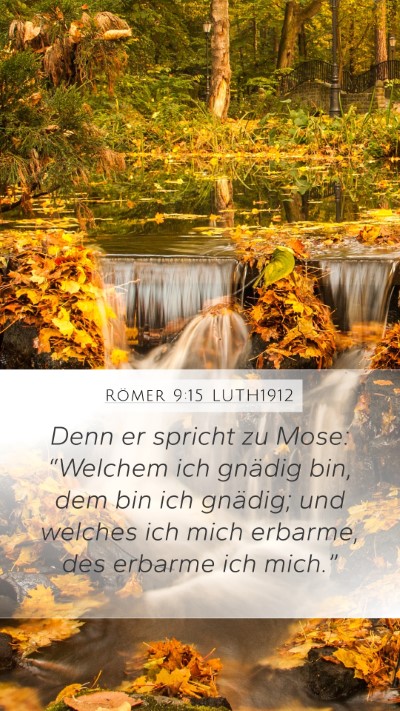Römer 9:15 LUTH1912 Bible Verse Image
