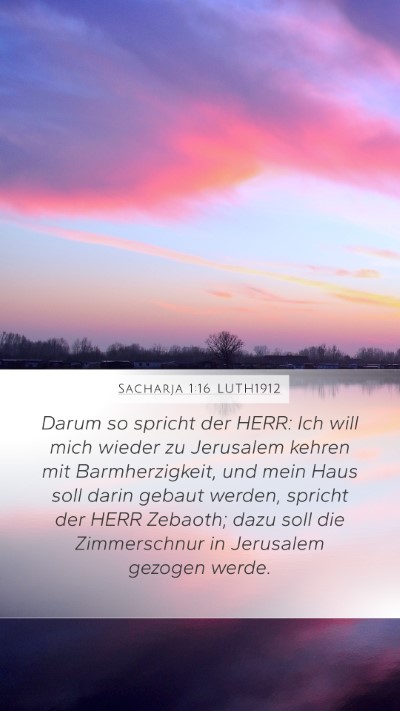Sacharja 1:16 LUTH1912 Bible Verse Image