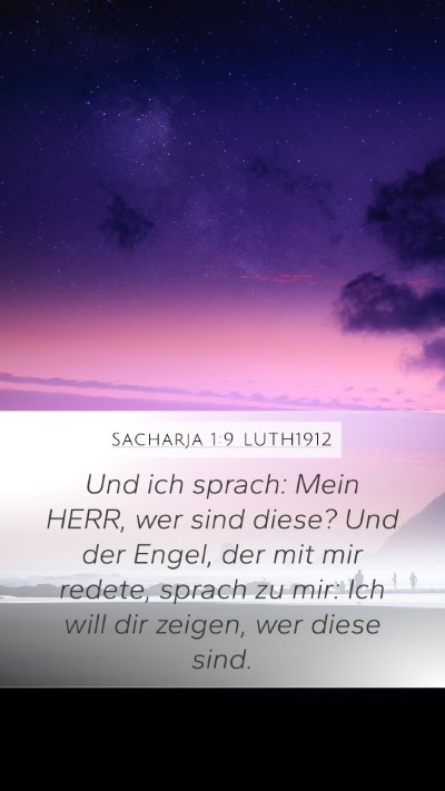 Sacharja 1:9 LUTH1912 Bible Verse Image