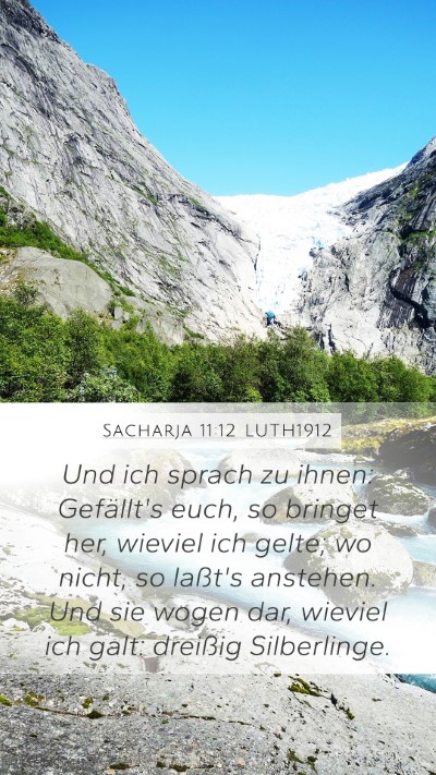 Sacharja 11:12 LUTH1912 Bible Verse Image