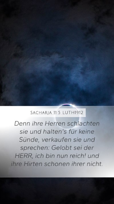 Sacharja 11:5 LUTH1912 Bible Verse Image