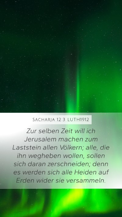 Sacharja 12:3 LUTH1912 Bible Verse Image