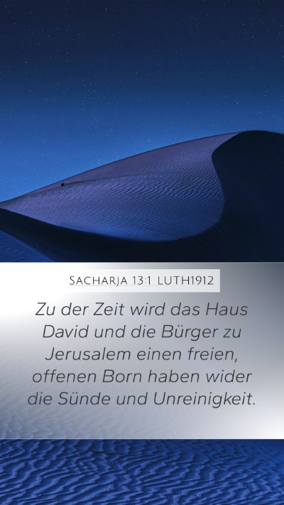Sacharja 13:1 LUTH1912 Bible Verse Image