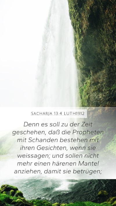 Sacharja 13:4 LUTH1912 Bible Verse Image