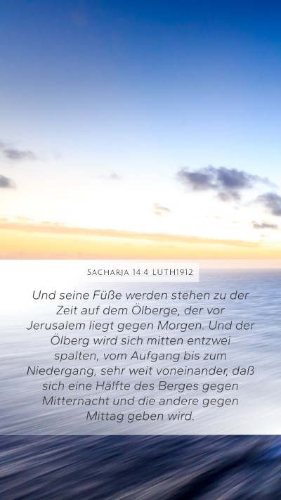Sacharja 14:4 LUTH1912 Bible Verse Image