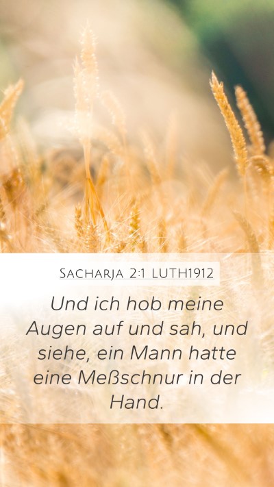 Sacharja 2:1 LUTH1912 Bible Verse Image