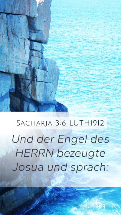 Sacharja 3:6 LUTH1912 Bible Verse Image