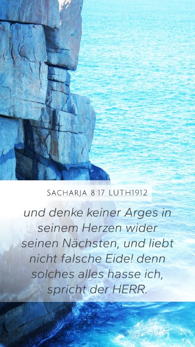 Sacharja 8:17 LUTH1912 Bible Verse Image