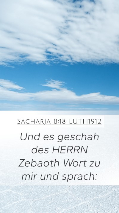 Sacharja 8:18 LUTH1912 Bible Verse Image