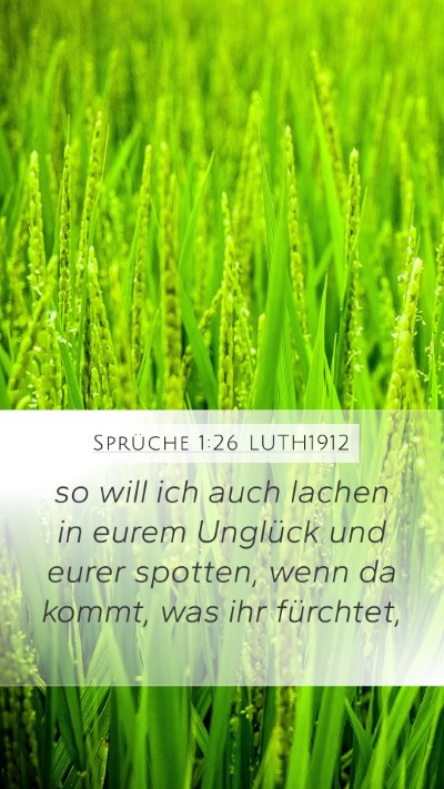Sprüche 1:26 LUTH1912 Bible Verse Image