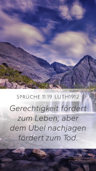 Sprüche 11:19 LUTH1912 Bible Verse Image