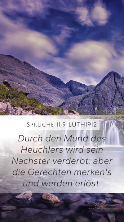 Sprüche 11:9 LUTH1912 Bible Verse Image