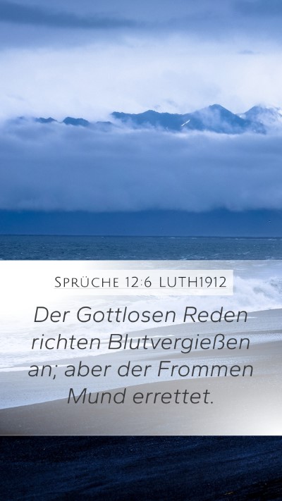 Sprüche 12:6 LUTH1912 Bible Verse Image