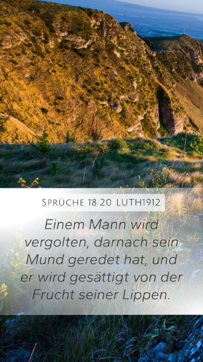 Sprüche 18:20 LUTH1912 Bible Verse Image