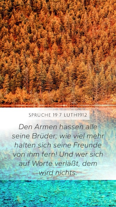 Sprüche 19:7 LUTH1912 Bible Verse Image