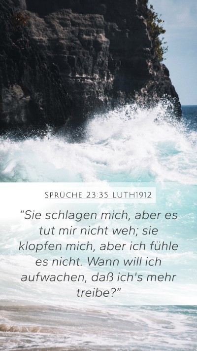 Sprüche 23:35 LUTH1912 Bible Verse Image