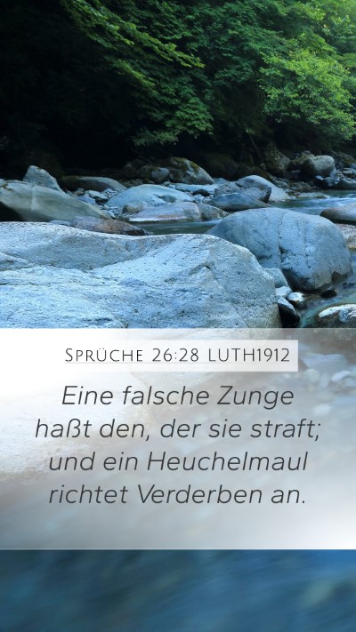 Sprüche 26:28 LUTH1912 Bible Verse Image