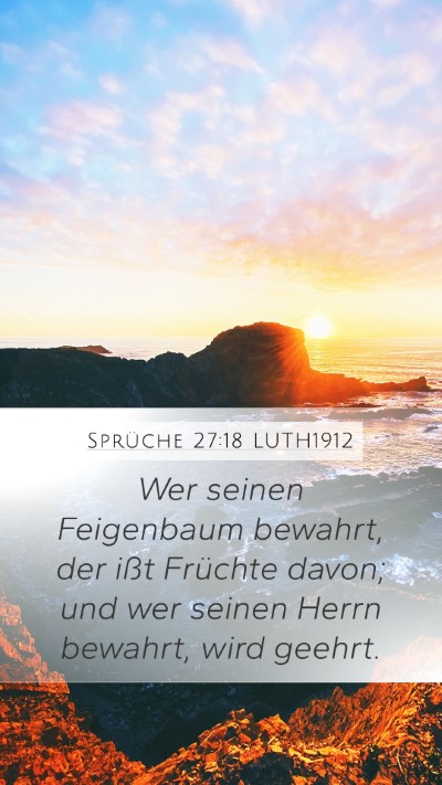 Sprüche 27:18 LUTH1912 Bible Verse Image